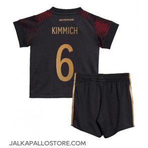 Saksa Joshua Kimmich #6 Vieraspaita Lapsille MM-kisat 2022 Lyhythihainen (+ shortsit)